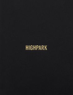 Highpark #property #gold #foil #stamped #development