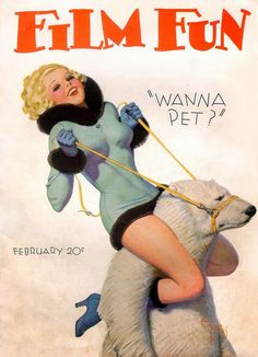 Enoch Bolles: International Polar Bear Day Grrrr! #polar #girl #bolles #ride #cold #enoch #pin #illustration #up #vintage #film #bear #fun #winter