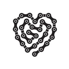 (1) Samuel Clarke / Pinterest #heart #chain #bike