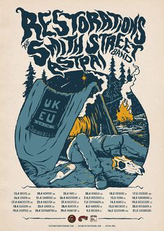 Restorations, The Smith Street Band, Astpai tour poster