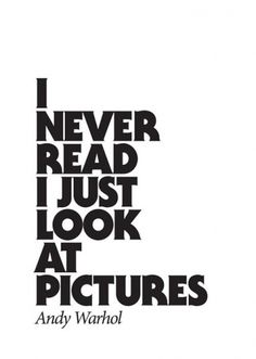 I never read I just look at pictures | Shiro to Kuro #poster #typography