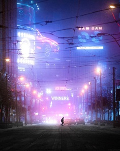 Cyberpunk and Futuristic Urban Photography by Lucan Coutts