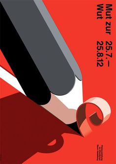 poster #illustration #pencil #red #poster