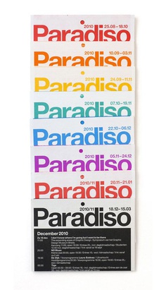 Experimental Jetset - Paradiso Poster/Folder #typography #layout