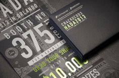 GM Financial NADA 2013 Invitations #design #graphic #quality #typography