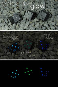 Cotocube - carbon fiber dice with glow in the dark pips! By COTO #carbon #carbonfiber #dice #glowinthedark #luxury #cotocube #fancy #unique