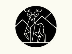 #stag #logo #deer #monoline