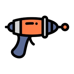 See more icon inspiration related to gun, space gun, guns, gaming, arms, arm, pointing, weapons, space and left on Flaticon.