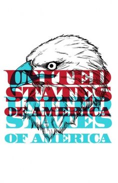 My United States Art Print by Justin Nottke | Society6 #america #print #american #eagle #illustration #poster #bald #usa