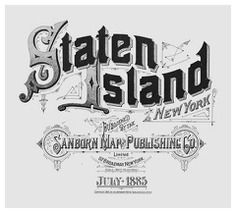 Sanborn Fire insurance map New York Staten Island 1885