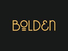 Dribbble - Bolden. by Tim Boelaars #logo #identity #typography