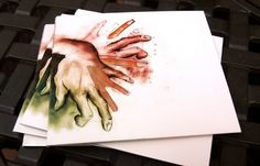 HANDS EP ARTWORK - Les Barbire #album #handdrawn #artwork #drawn #hands #hand #cd