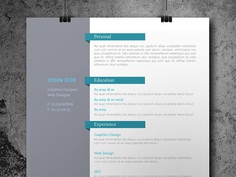 Free Personal Indesign Resume Template