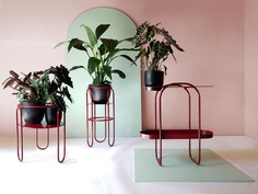 Bujnie Designs the Bauhaus-Inspired BonBon Collection of Plant Stands