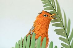Paper bird sculptures by Diana Beltran Herrera #sculpture #paper #art #bird