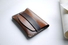 Makr Flap Slim Cordovan. / Blog | Leather Goods, Wallets, Bags, Accessories | Made in the USA #makr #leather #wallet