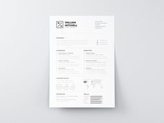 Clean Simple Resume - Free Clean Simple Resume Template in PSD and AI Format