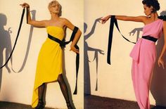 Linda Evangelista and Christy Turlington by Karl Lagerfeld #fashion #photography #inspiration