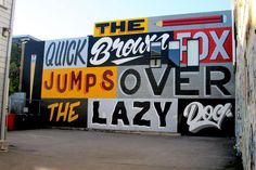 The Quick Brown Fox Graff #graff #numskull #typography