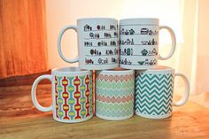 The Babybirds Projects » Pattern Mugs – Pre Order Now! #mugs #pattern #retro #mug