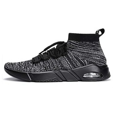 Men's Outdoor Sneakers Lightweight Gym Athletic Shoe Running Walking Training Sports Travel Casual Sneakers (43EU=9.5 US-Men, Gray)