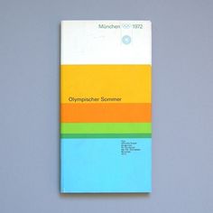 Flyer Goodness: 1972 Munich Olympics Brochures & Leaflets Designed by Otl Aicher #poster
