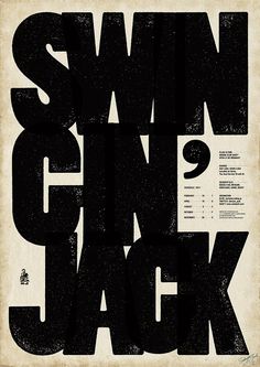Image of the Day:Â "Swingin #type #graphic #woodblock