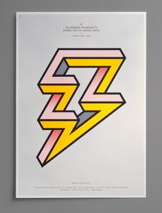 Magpie Studio #thunderbolt #magpie #print #graphic #thoughts #storm #studio #poster