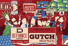 Defiance Brewery Gutch Cans #packaging #beer