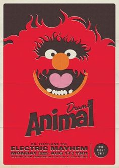 FFFFOUND! | design work life » Michael De Pippo: Retro Muppet Concert Posters #illustration