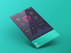 Graph, stats and analytics apps ui design