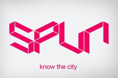 SPUN: City News #esher #pink #identity #spun #logo