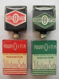 Fount-O-Ink #ink #packaging #retro #vintage #fount