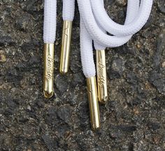 White Gold Rope Laces #tech #flow #gadget #gift #ideas #cool