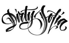 Calligraphy on the Behance Network #calligraphy #just #spit #on #it #sofia #dirty #typography
