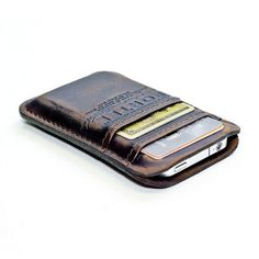Retro Leather Wallet for iPhone, iPod and Credit Cards #design