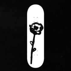 #Skateboard #SkateDesign #SkateboardDeck #Deck #Black #Rose #Flower #Floral #Illustration #Ink #SumieInk #Kanji