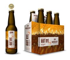 Monocacy Brewing Company Riot Rye Packaging #beer #branding #packaging #label #brand #identity #logo