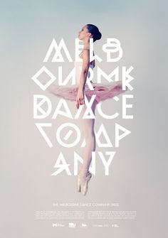 Melbourne Dance Company on the Behance Network #lettering #poster #typography