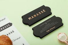 The new luxurious french patisserie & boulangerie named Manassé was designed by minimal branding & corporate identity specialists from Mexi