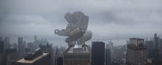 SA-PO Remnants of the visible world #gigantic #robot #city #fi #sci #landscape #metropolis #balloon #colossal #art