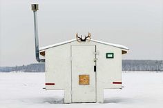 Richard Johnson Captures the Beauty of Canada's Colorful Ice Fishing Huts