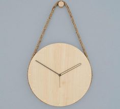 Accessories: Lukas Peet Hanging Clock : Remodelista #clock #grain