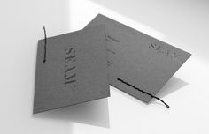 Seam - for brands.™ #stationery #business #card #print #sewing #stitching