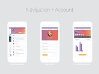 Getgo App Navigation & Account settings #layout