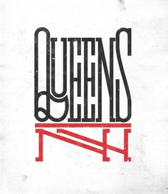 Queens NY Art Print by Andrei D. Robu | Society6 #type #lettering #identity
