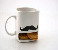 Mustache moustache cookie dunk mug #mug