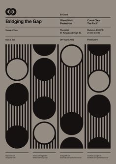 BTG Poster Series on the Behance Network #design #btg #poster #rossgunter #bridgingthegap #minimalist #typography