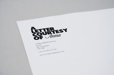 Anna Swingland : Lovely Stationery . Curating the very best of stationery design #townsend #stationary #adam #anna #swingland