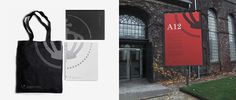 The Royal Danish Academy of Fine Arts ADC on the Behance Network #signage #crown #branding